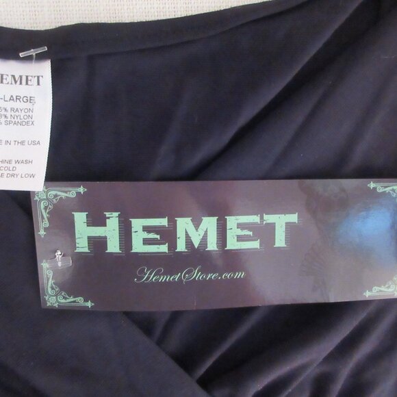 NWT Hemet Black Three Quarter Sleeve Top - Picture 7 of 7